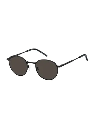 Men's UV Protection Oval Sunglasses - Th 1973/S Black Millimeter - Lens Size: 50 Mm 