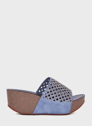 Single Strap Wedge Sandals 
