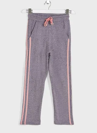 Joggers With Contrast Rib