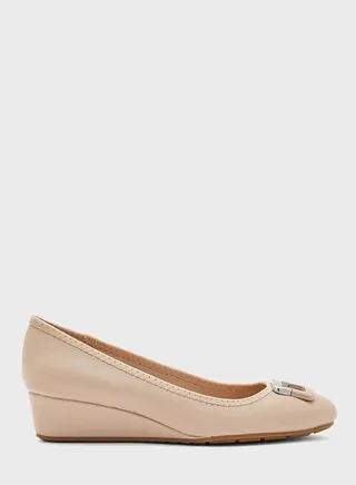 Low Heel Wedge Pumps 