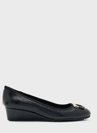 Low Heel Wedge Pumps 