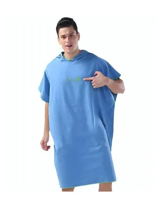 Beach Bathrobe Thickened Soft Material Quickly Absorbs Moisture Suitable for Men and Women Swimming Pool Beach Bathroom 