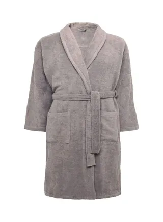 Egyptian Cotton Bathrobe Grey 