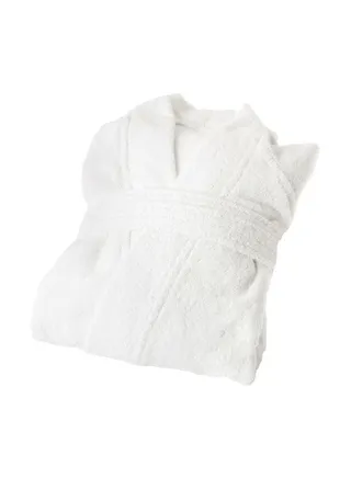 Cotton Bath Robe White S/M 