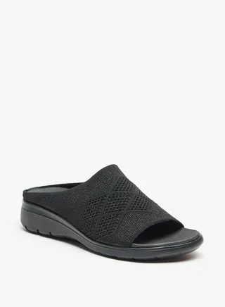 Women's Textured Slide Sandals 