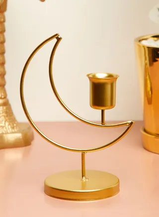 Moon Shaped Candle Holder