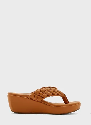 T Bar Wedge Sandals 