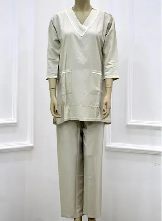 Housemaid Uniform Maid & Nanny Scrub Suit Set 