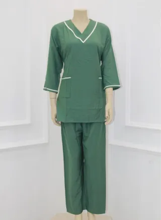 Housemaid Uniform Maid & Nanny Scrub Suit Set 
