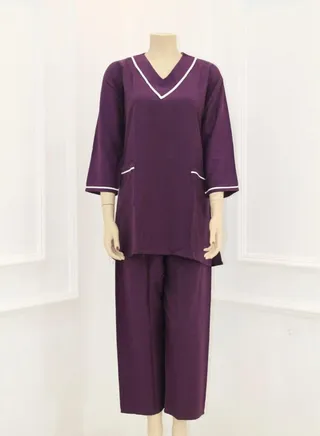 Housemaid Uniform Maid & Nanny Scrub Suit Set 