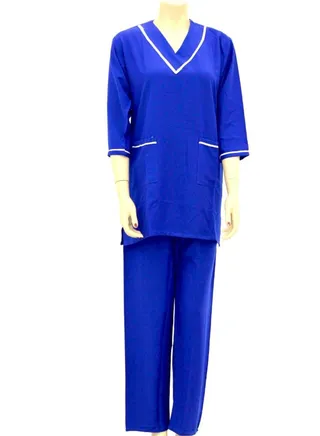 Housemaid Uniform Maid & Nanny Scrub Suit Set 