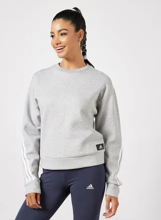 Sportswear Future Icons 3-Stripes Sweatshirt Grey 