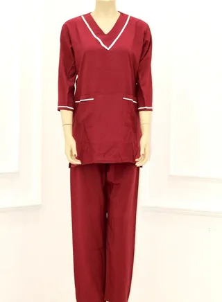 Housemaid Uniform Maid & Nanny Scrub Suit Set 