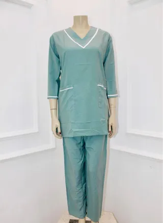 Housemaid Uniform Maid & Nanny Scrub Suit Set 