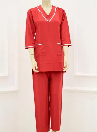 Housemaid Uniform Maid & Nanny Scrub Suit Set 