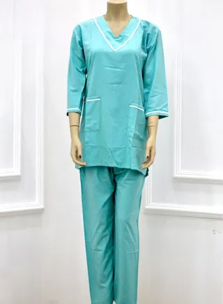 Housemaid Uniform Maid & Nanny Scrub Suit Set 