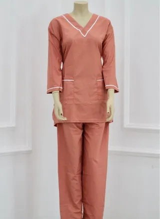 Housemaid Uniform Maid & Nanny Scrub Suit Set 