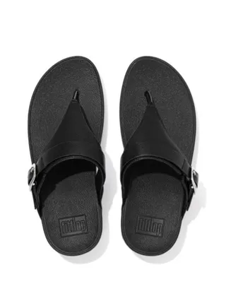 Fitflop Ladies Lulu Adjustable Toe Post ES8-090  Black 36 