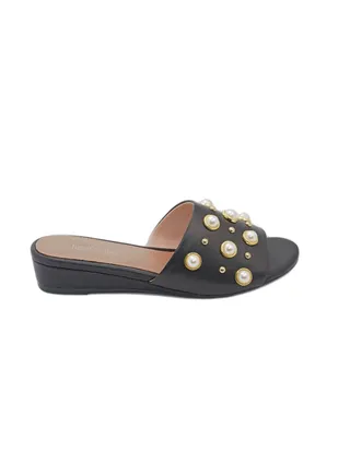 Formal Wedge Sandal Black 