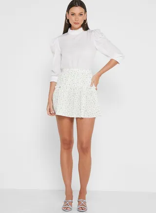 Tiered Frill Mini Skirt 
