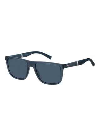 Men's UV Protection Rectangular Sunglasses - Th 2043/S Blue Millimeter - Lens Size: 56 Mm 