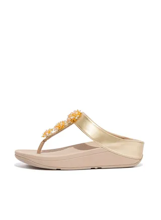 FINO Ladies Toe-Post Sandals Platin (EN8-675) 