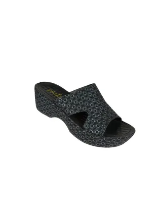 092-2765 Michelle Morgan Ladies Wedge Heel Sandals 314RJ959 Black 