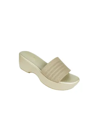 092-2746 Michelle Morgan Ladies Wedge Heel Sandals 214RJL17 Khaki 