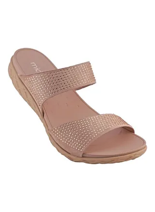 Slip-On Flat Sandals Pink 