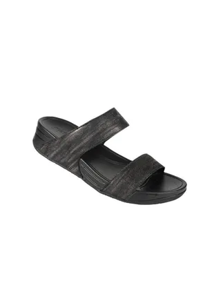 092-2624 Michelle Morgan Ladies Wedge Sandals Black 214RJ911 
