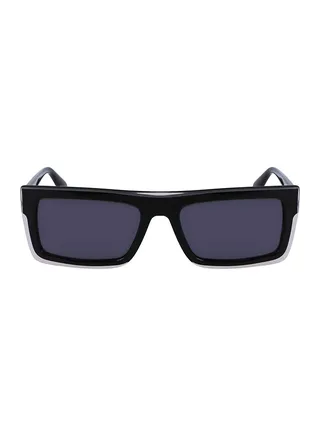 Unisex UV Protection Rectangular Sunglasses - CKJ23657S-001-5518 - Lens Size: 55 Mm 