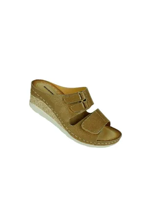 117-352 Romika Ladies Wedge Heel Sandals605 Camel 