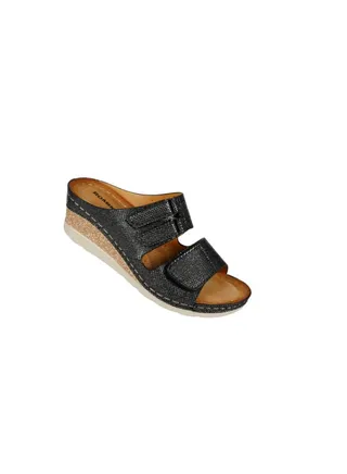117-351 Romika Ladies Wedge Heel Sandals605 Black 