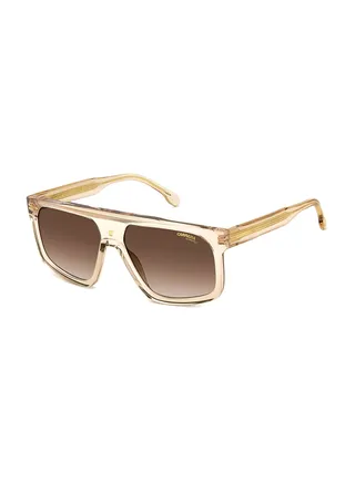 Unisex UV Protection Rectangular Sunglasses - Carrera 1061/S Beige Millimeter - Lens Size: 59 Mm 