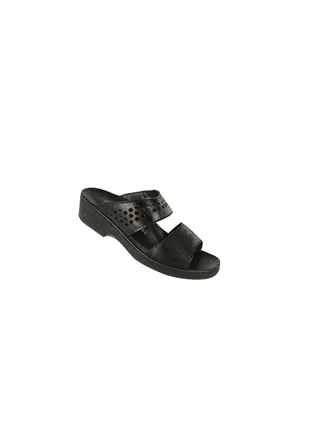 Ladies  Comfort Wedge Sandals 08850AR Black 