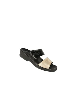 Ladies  Comfort Wedge Sandals 08850AR Gold 