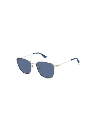 Men's Polarized Rectangular Sunglasses - Pld 4159/G/S/X Grey Millimeter - Lens Size: 56 Mm 