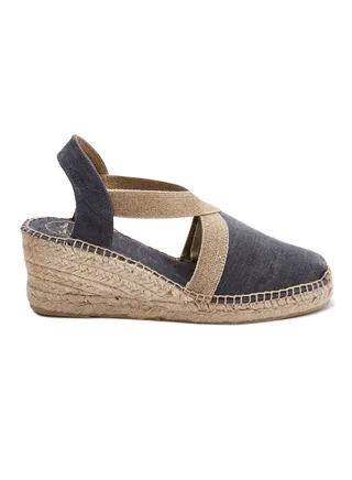 Terra-V Elastic Strap Sandals Black 