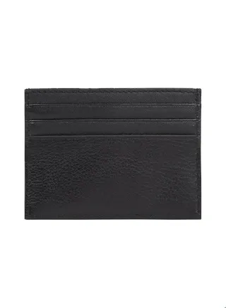Men's Premium Leather Credit Card Holder -  Leather, Black 