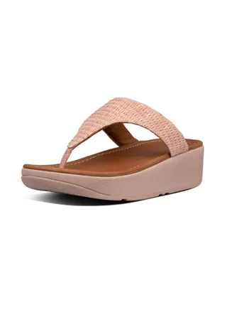 049-488 Imogen Basket Weave Toe Thongs Soft Pink Bd3800 