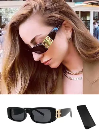 Classic Square Polarized Sunglasses for Women Men Retro Trendy UV400 Sunnies 