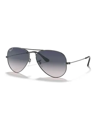Gradient Aviator Sunglasses - Lens Size: 58 mm 