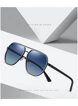 Men's Polarized Oversize Full Rim Aviator Sunglasses SS1218 