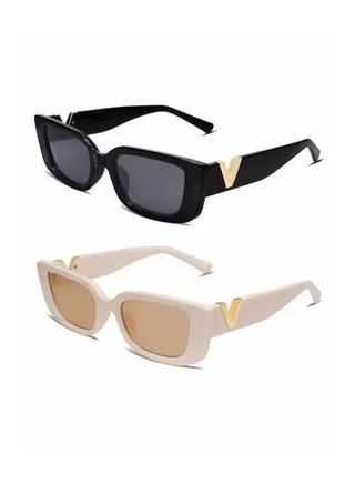 Retro small square UV400 protective sunglasses 
