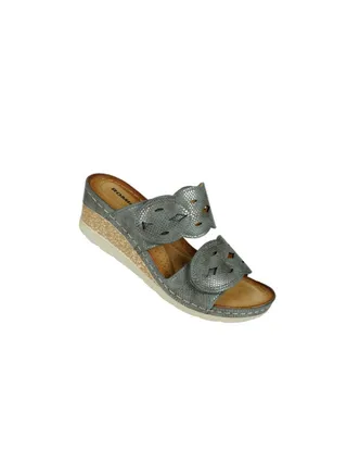 117-350 Romika Ladies Wedge Heel Sandals604 Asphalt 
