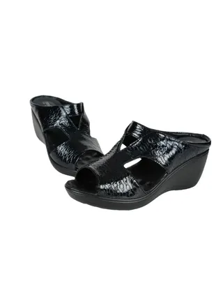 092-2734 Michelle Morgan Ladies Wedge Heel Sandals 20926-10 Blue 