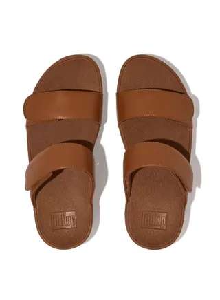 Fitflop Ladies Lulu Leather Slides FV6-592 Tan 