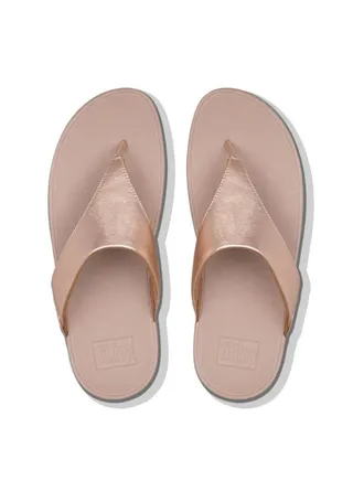 Fitflop Ladies Lulu Leather Toepost I88-323  Rose Gold 