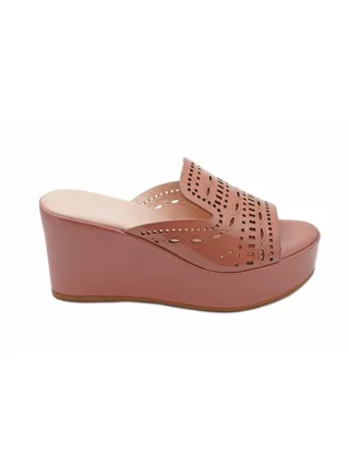 Formal Wedge Sandal Brown 
