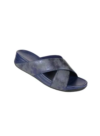 092-2621 Michelle Morgan Ladies Wedge Sandals Navy 214RJ921 